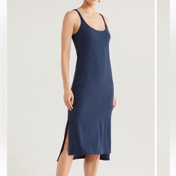 Navy blue beyond yoga Sleeveless Maxi Dress - Picture 1 of 4
